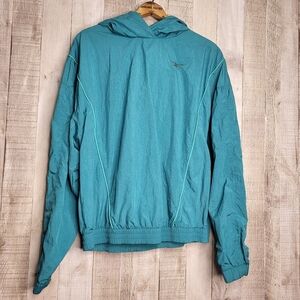 Reebok Teal Pullover Jacket Windbreaker. Size Small
